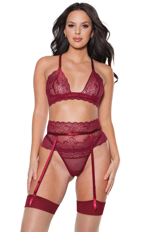 Merlot Bra, Garter Belt and Thong Set by Coquette Lingerie Bella Bella Boutique Merlot Bra, Garter Belt and Thong Set by Coquette Lingerie Bella Bella Boutique
