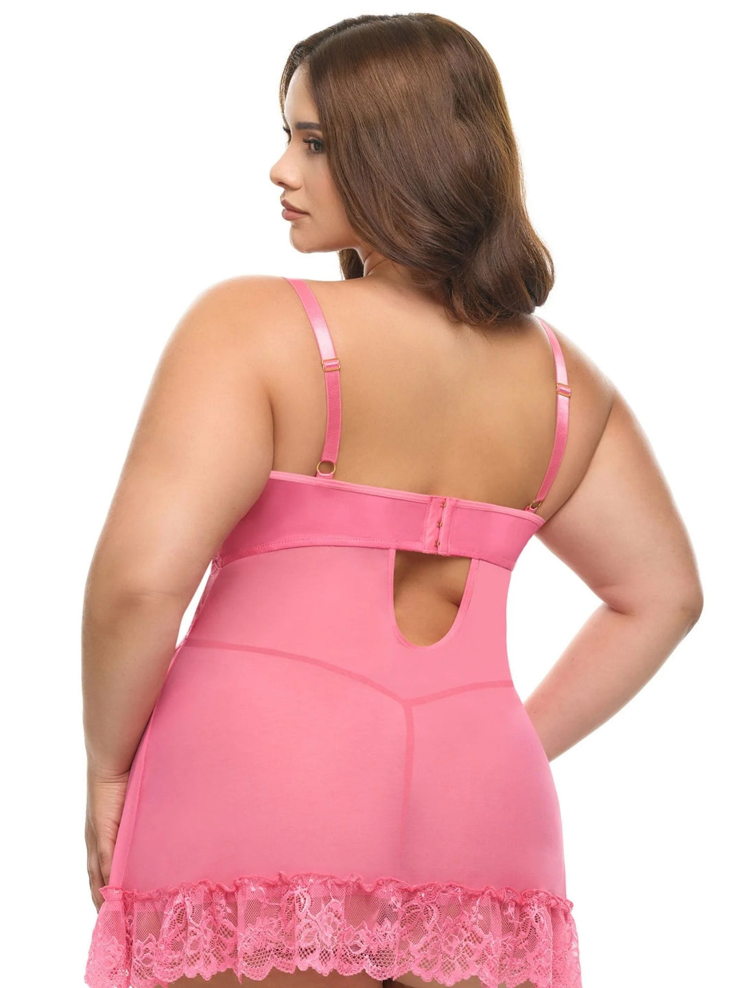 Valentine Lace Babydoll - Pink Lemonade