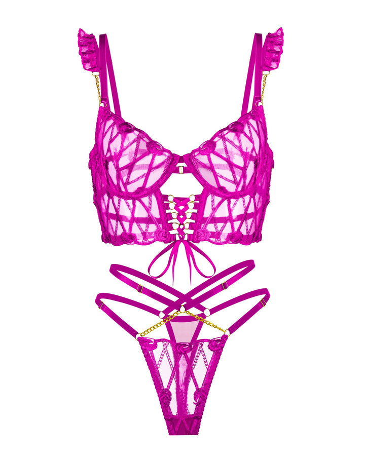 Adriana Rose Pink Adjustable Set