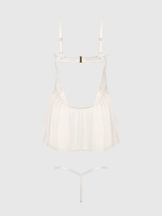 Delilah Embroidered Wireless Babydoll Slip