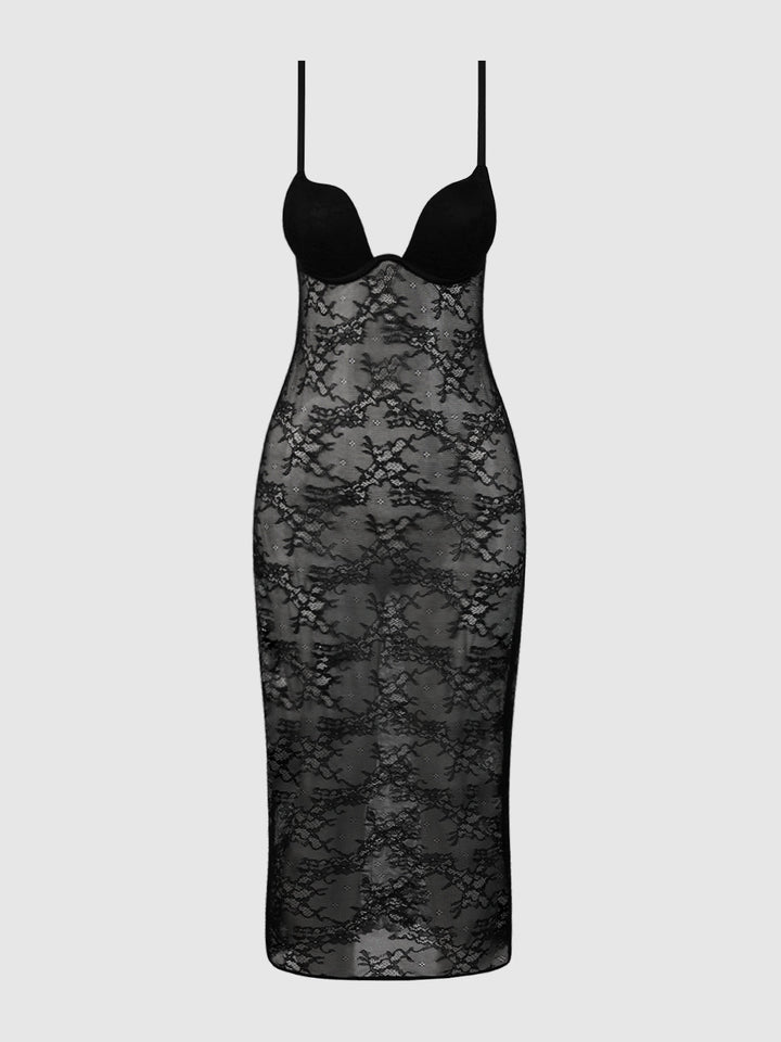Yvone Lace Plunge Push Up Gown