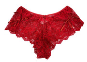 Butterfly Red A-line Babydoll Set