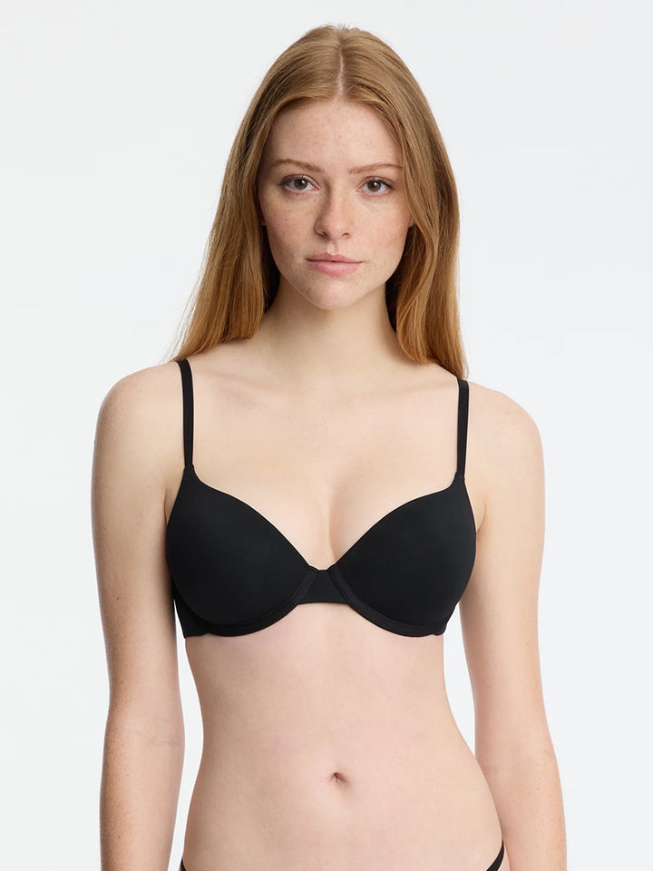 Insider Convertible T-Shirt Bra in black, featuring flex fit foam cups for ultimate comfort and support.