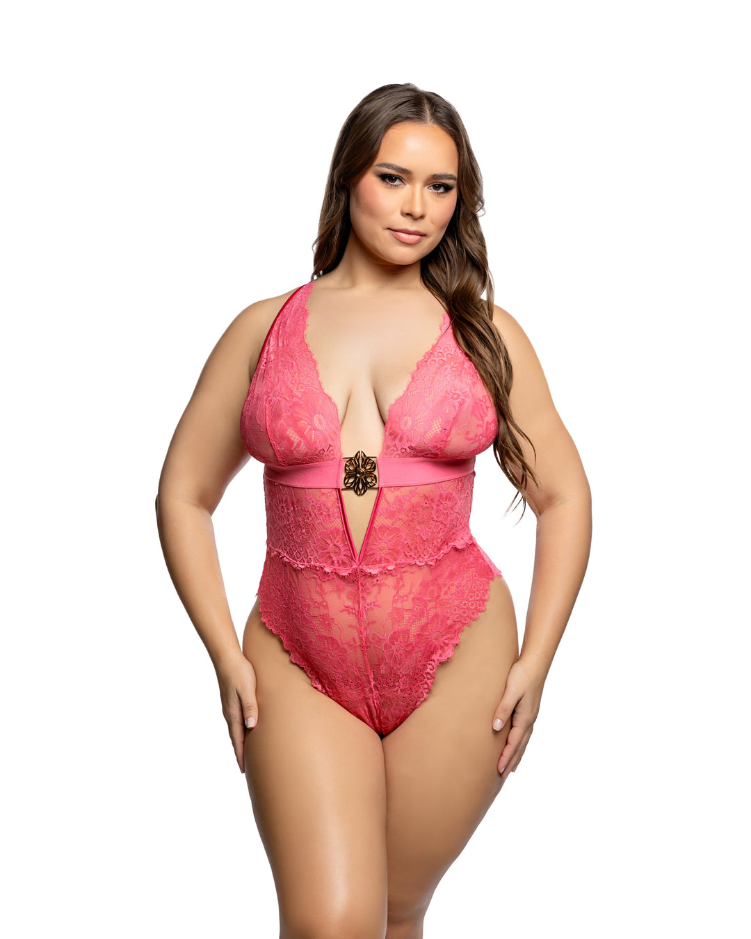 Infinite Lace Plunge Teddy