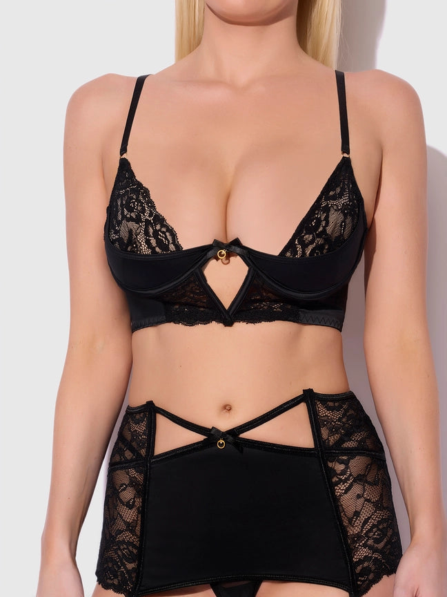 Natasha Bra, Panty, and Garter Skirt Set