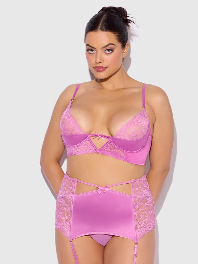 Natasha Bra, Panty, and Garter Skirt Set