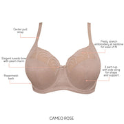 Pearl Unlined Bra - Cameo Rose