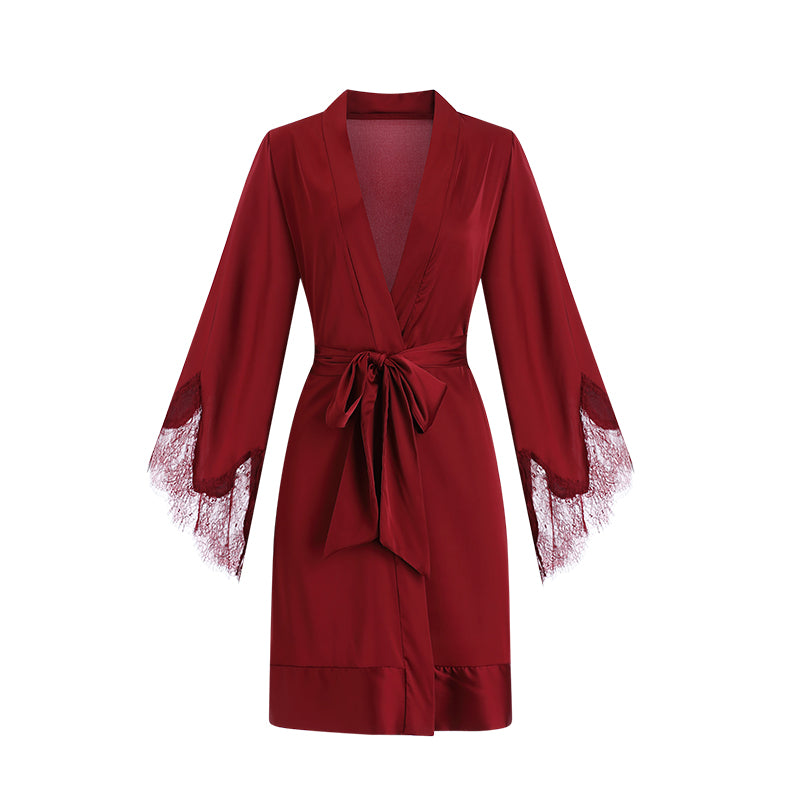 Satin Lace Moonlight Robe