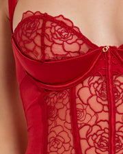 Rosalie Rouge Strappy Lace Teddy