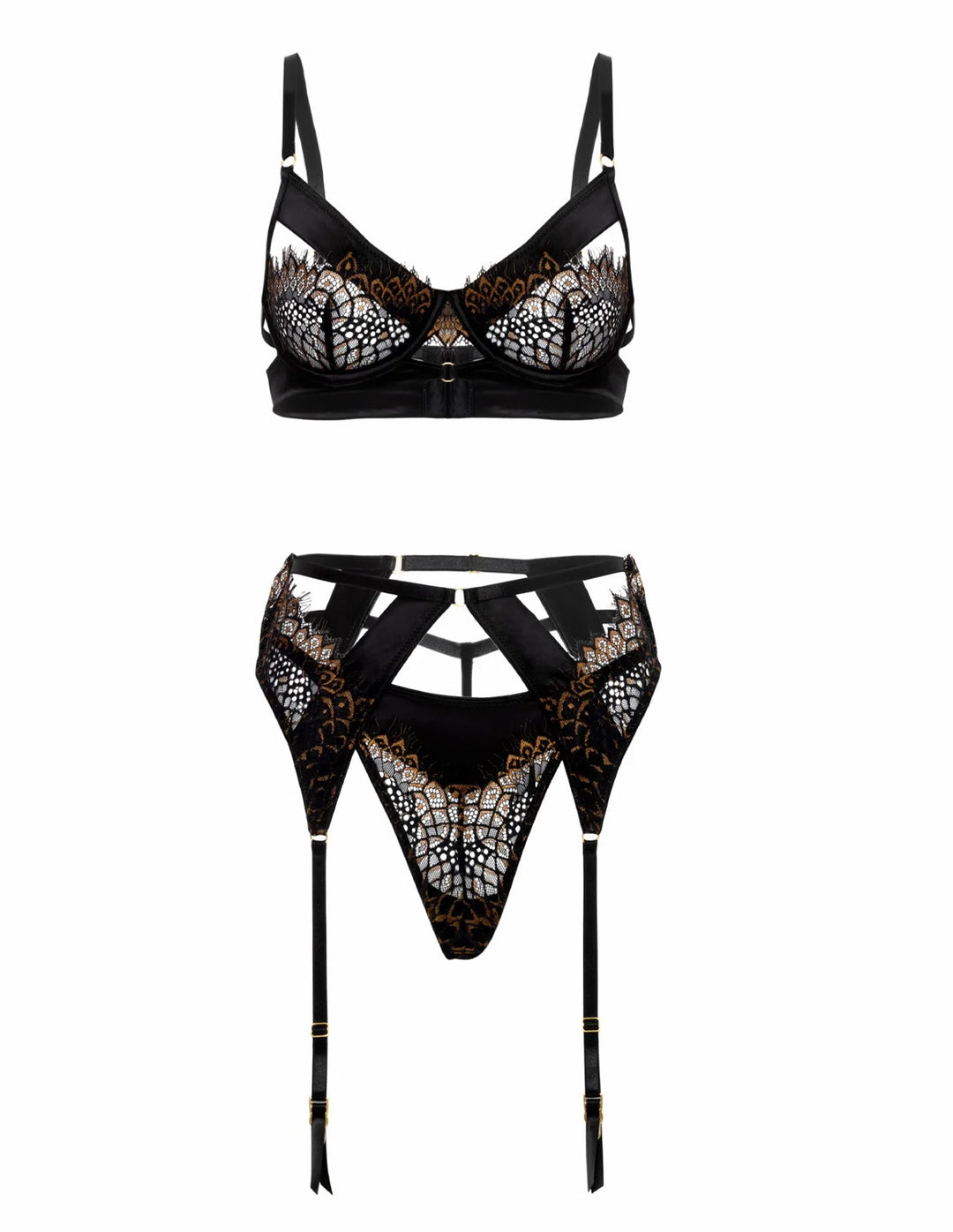 ingrid-peek-a-boo-bra-lingerie-set-black by oh la la cheri 