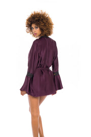 Thea Embroidered Short Robe
